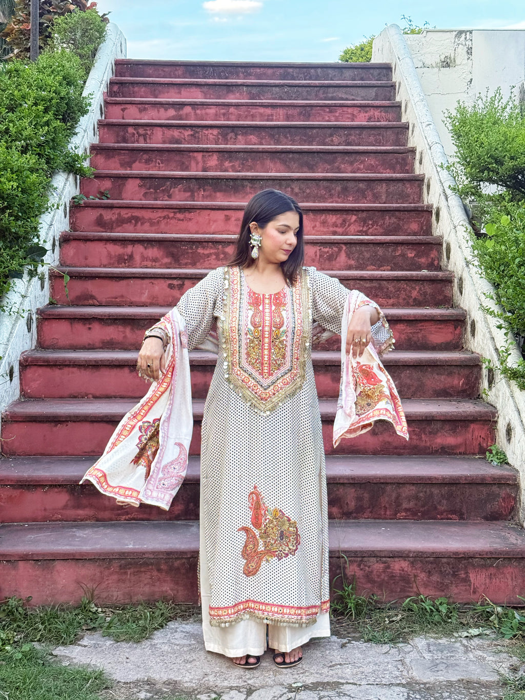Khwaab - Polka Dot Kurta Set