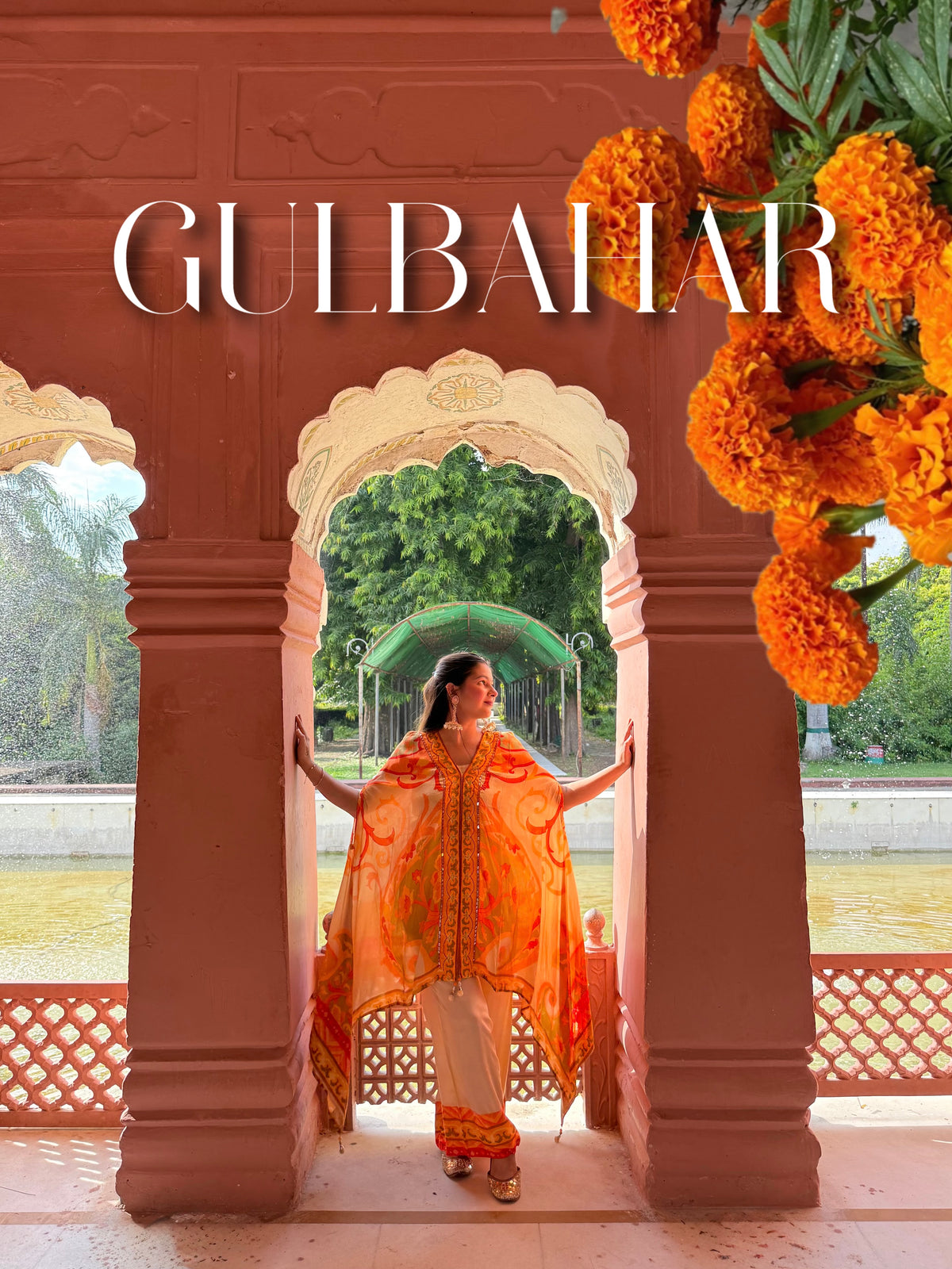 Gulbahar - Printed Kaftan Set