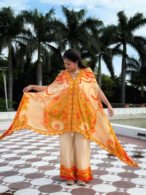 Gulbahar - Printed Kaftan Set