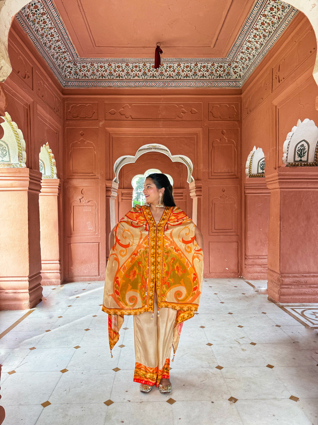 Gulbahar - Printed Kaftan Set