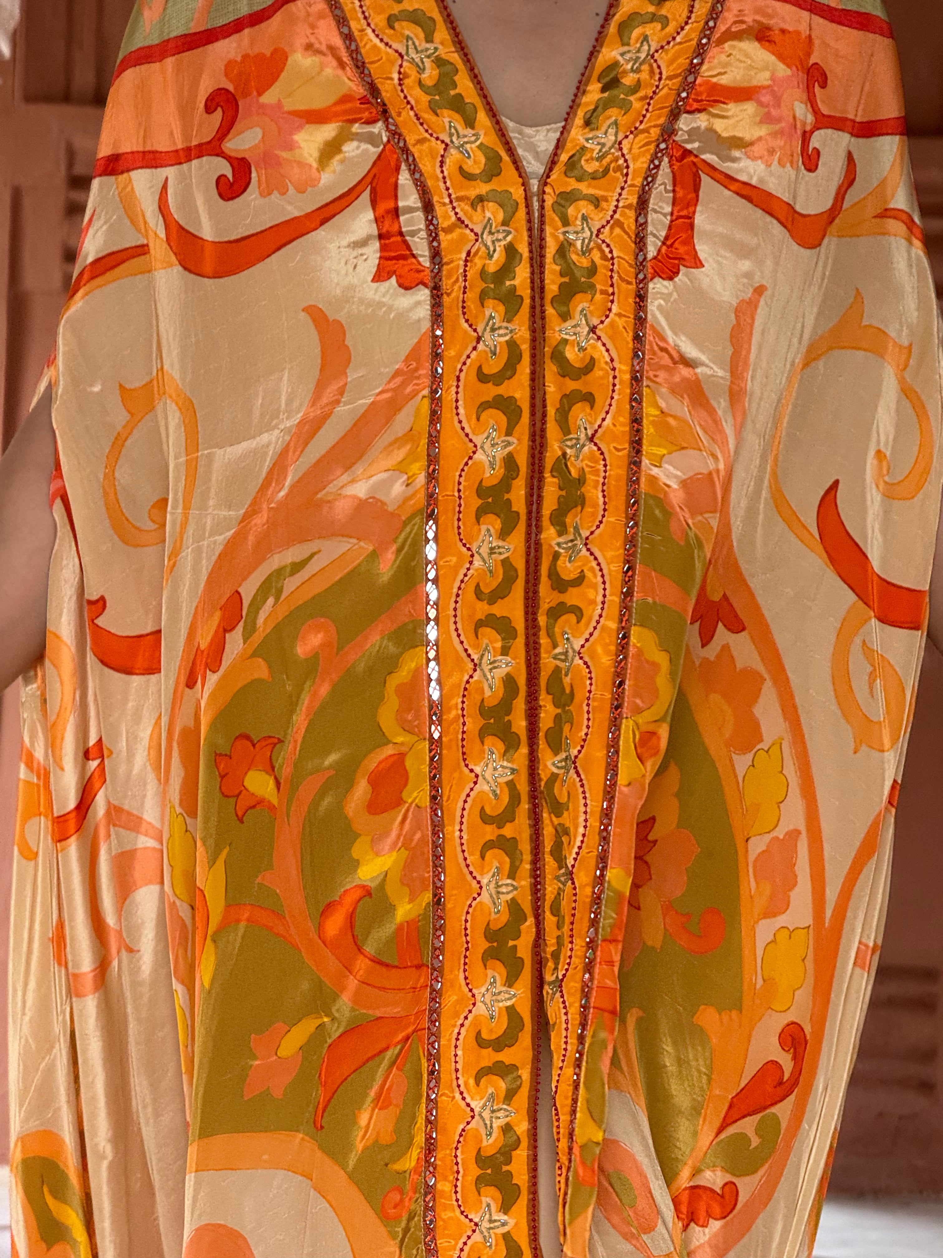 Gulbahar - Printed Kaftan Set
