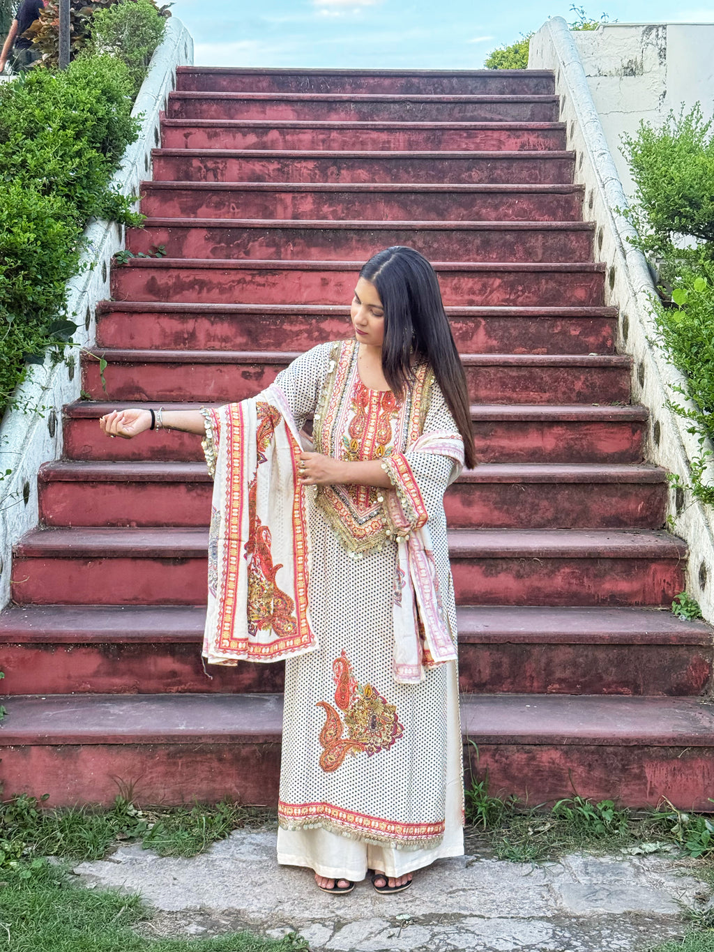 Khwaab - Polka Dot Kurta Set