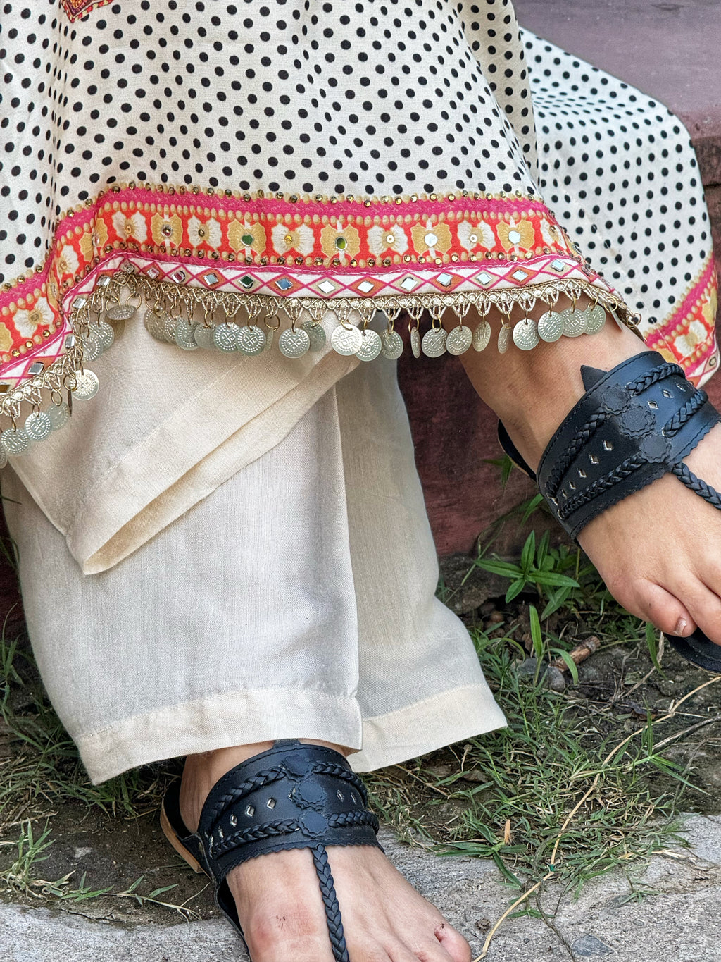 Khwaab - Polka Dot Kurta Set