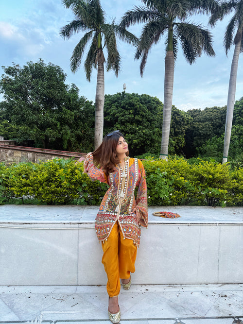 Fiza - Dhoti Set with Potli